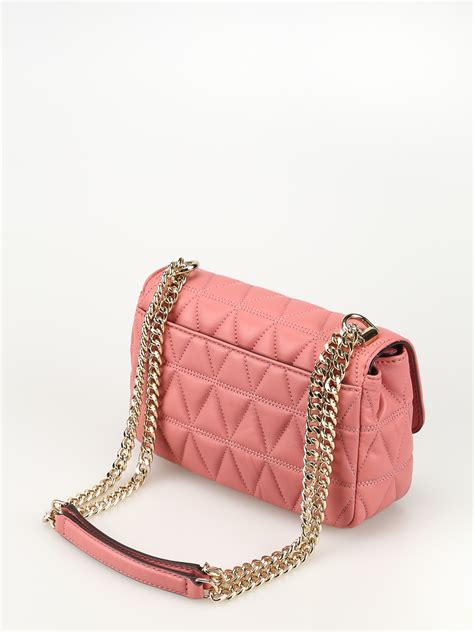 michael kors pink quilted purse